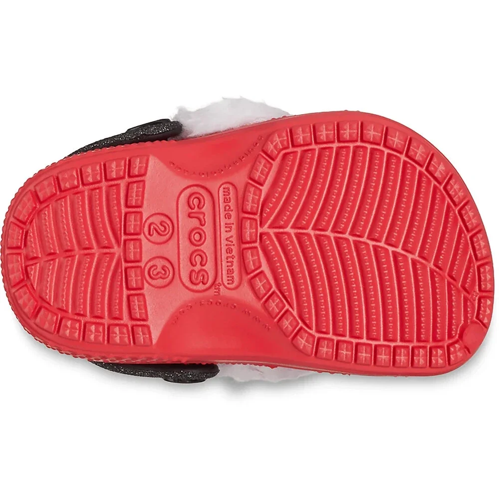 Crocs Littles Santa 210761-6WE Clogs Toddler 2-3 Red Slip On Casual Shoes NIN271